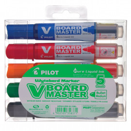 Набор маркеров для доски PILOT V-Board Master 5 цветов Набор маркеров для доски PILOT V-Board Master 5 цветов